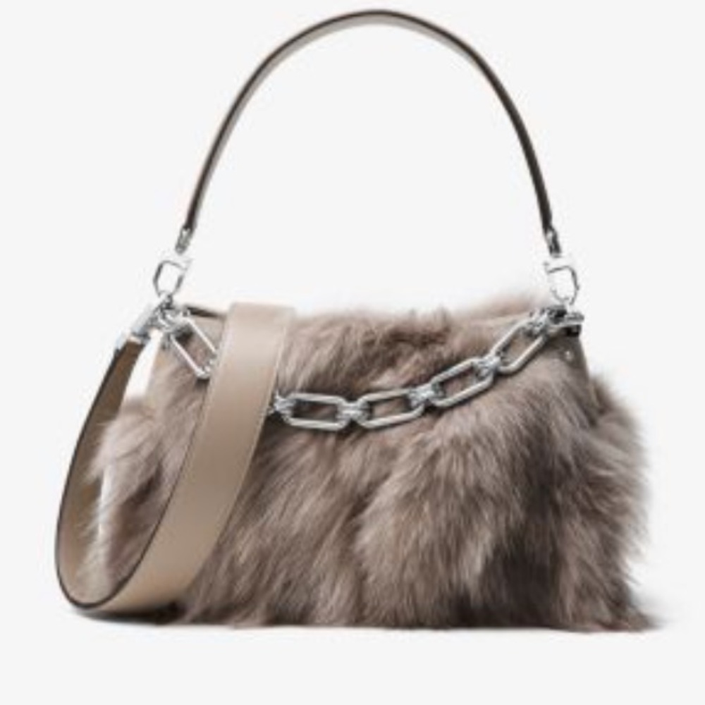 🎁 ⭐️ 💼 Rare Michael Kors collection fox fur Miranda bag⭐️